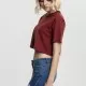 Дамска къса и широка тениска в тъмночервено Oversized Urban Classics, Тениски - Hoodstyle.bg