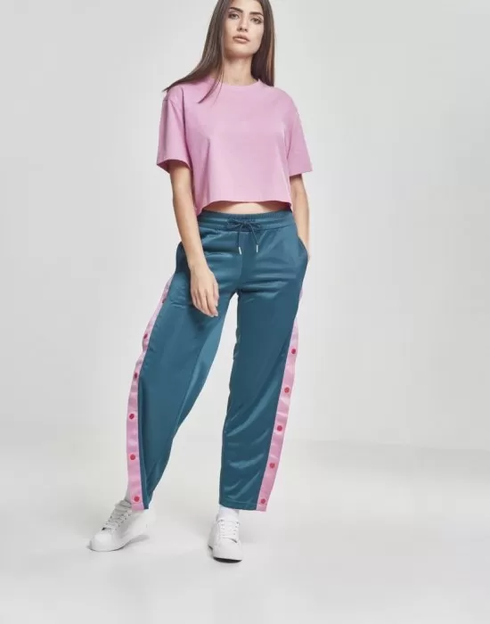 Дамска къса и широка тениска в розово Oversized Urban Classics coolpink, Тениски - Hoodstyle.bg