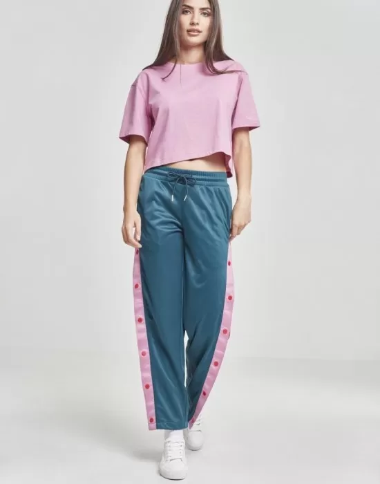 Дамска къса и широка тениска в розово Oversized Urban Classics coolpink, Тениски - Hoodstyle.bg