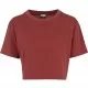 Дамска къса и широка тениска в тъмночервено Oversized Urban Classics, Тениски - Hoodstyle.bg