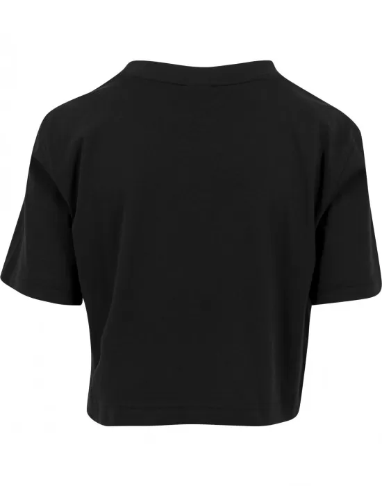 Дамска къса и широка тениска в черно Oversized Urban Classics, Тениски - Hoodstyle.bg