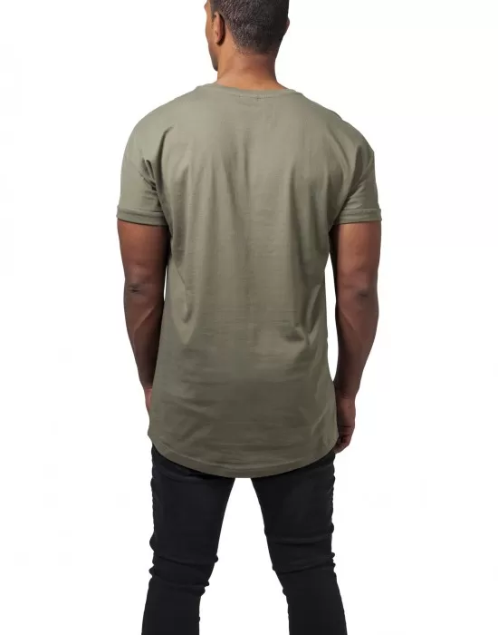 Изчистена мъжка тениска Urban Classics в цвят маслина, Тениски - Hoodstyle.bg