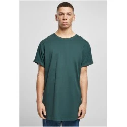 Мъжка дълга тениска в тъмнозелен цвят Urban Classics Long Shaped Tee