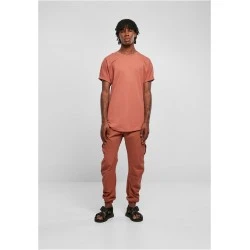 Мъжка дълга тениска в цвят праскова Urban Classics Long Shaped Tee