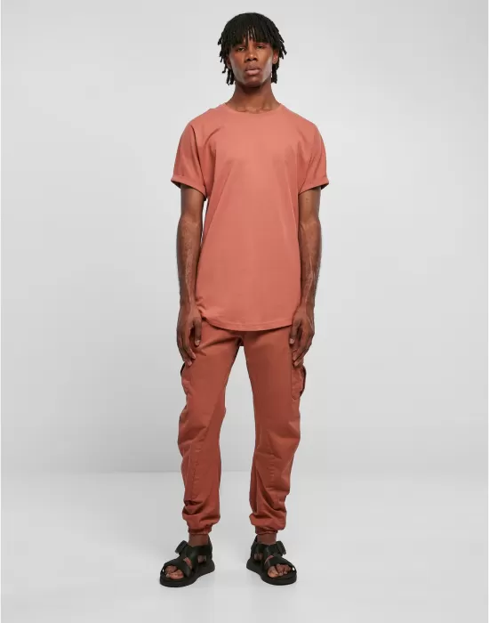 Мъжка дълга тениска в цвят праскова Urban Classics Long Shaped Tee, Тениски - Hoodstyle.bg
