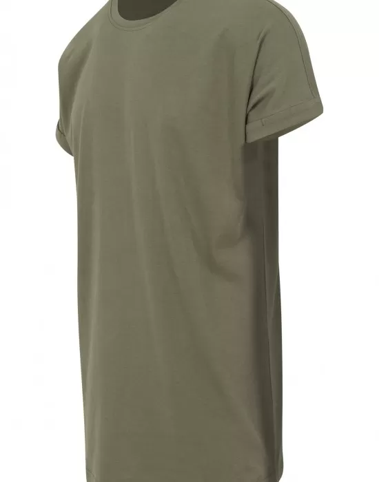 Изчистена мъжка тениска Urban Classics в цвят маслина, Тениски - Hoodstyle.bg