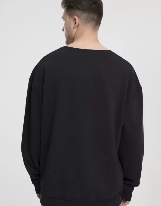 Мъжка блуза в черно Urban Classics Oversized Open Edge Crew, Блузи - Hoodstyle.bg
