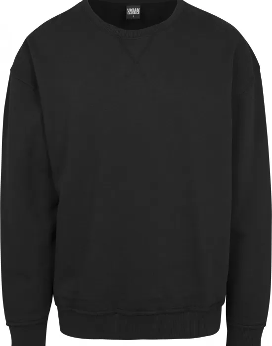 Мъжка блуза в черно Urban Classics Oversized Open Edge Crew, Блузи - Hoodstyle.bg