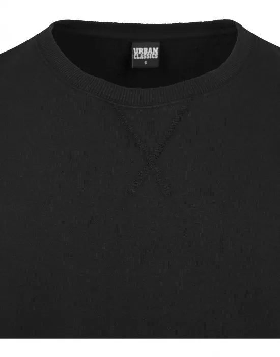 Мъжка блуза в черно Urban Classics Oversized Open Edge Crew, Блузи - Hoodstyle.bg