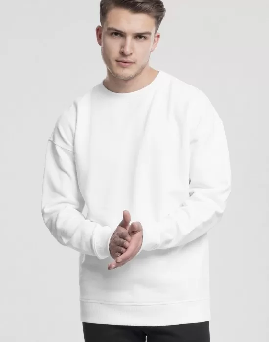 Мъжка изчистена блуза в бял цвят Urban Classics, Блузи - Hoodstyle.bg