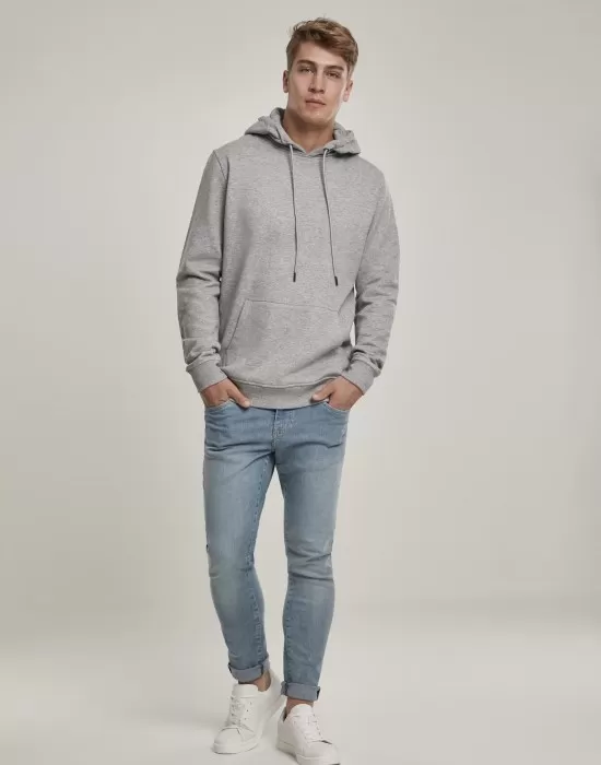 Мъжки изчистен сив суичър Urban Classics, Суичъри - Hoodstyle.bg