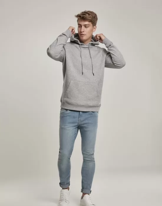 Мъжки изчистен сив суичър Urban Classics, Суичъри - Hoodstyle.bg