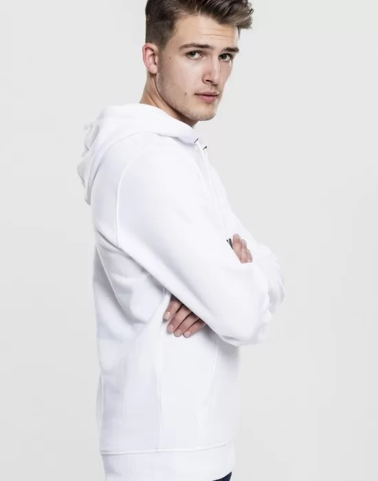 Мъжки изчистен бял суичър Urban Classics, Суичъри - Hoodstyle.bg