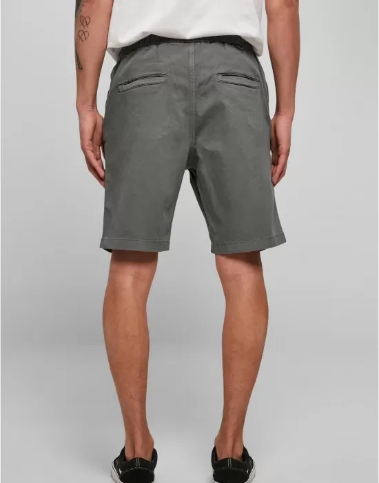 Мъжки къси панталони в тъмносиво Stretch Twill Joggshorts, Къси панталони - Hoodstyle.bg