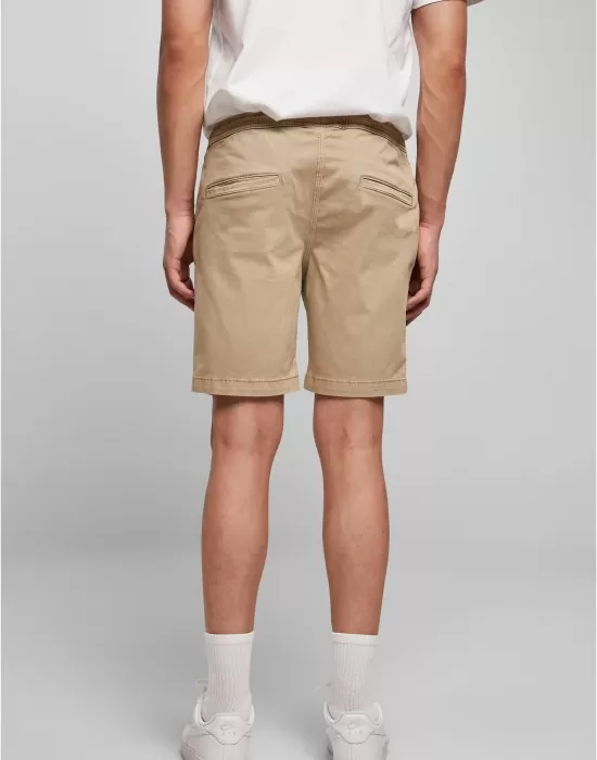 Мъжки къси панталони в бежово Stretch Twill Joggshorts, Къси панталони - Hoodstyle.bg