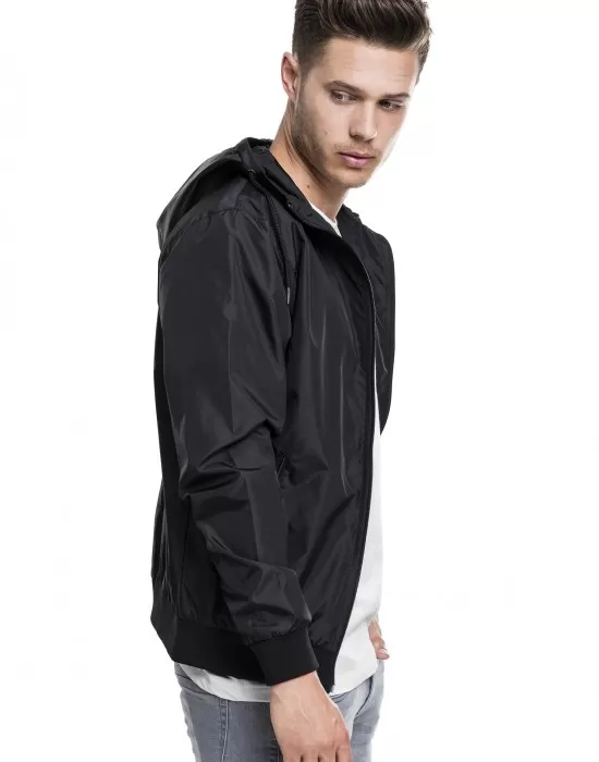 Мъжко пролетно-есенно яке Urban Classics в черно, Якета Пролет / Есен - Hoodstyle.bg