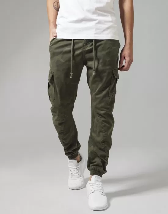 Мъжки камуфлажен карго панталон Urban Classics olive camo, Мъже - Hoodstyle.bg
