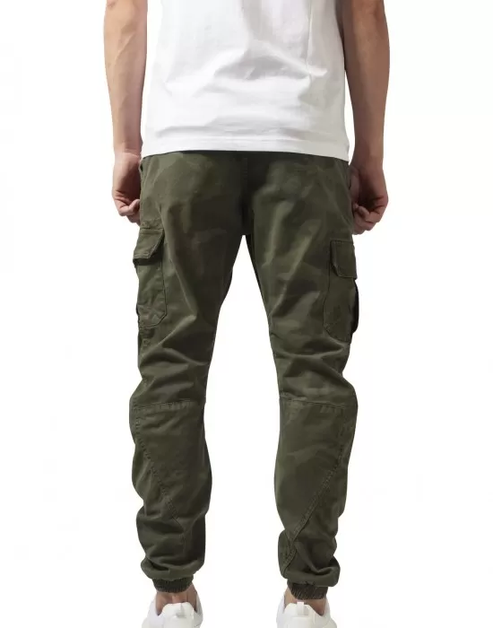 Мъжки камуфлажен карго панталон Urban Classics olive camo, Мъже - Hoodstyle.bg