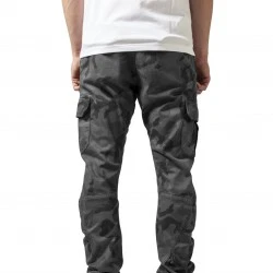 Мъжки камуфлажен карго панталон Urban Classics grey camo