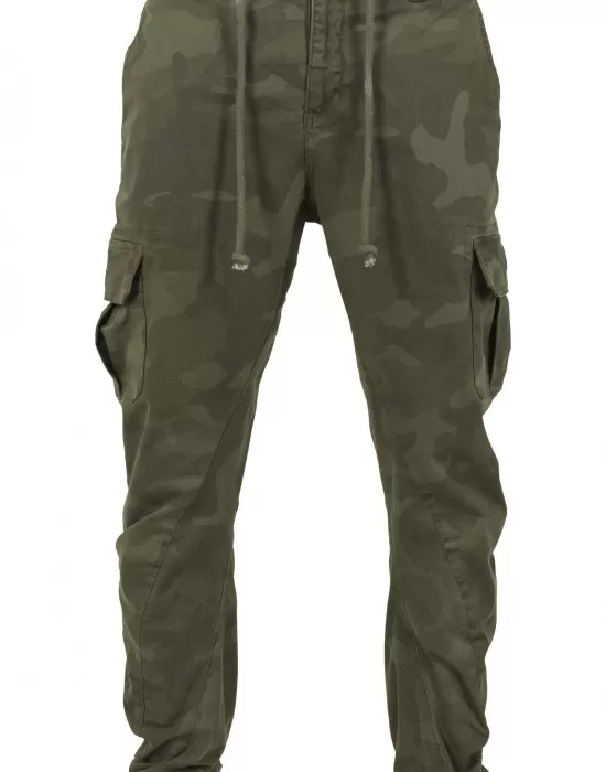 Мъжки камуфлажен карго панталон Urban Classics olive camo, Мъже - Hoodstyle.bg