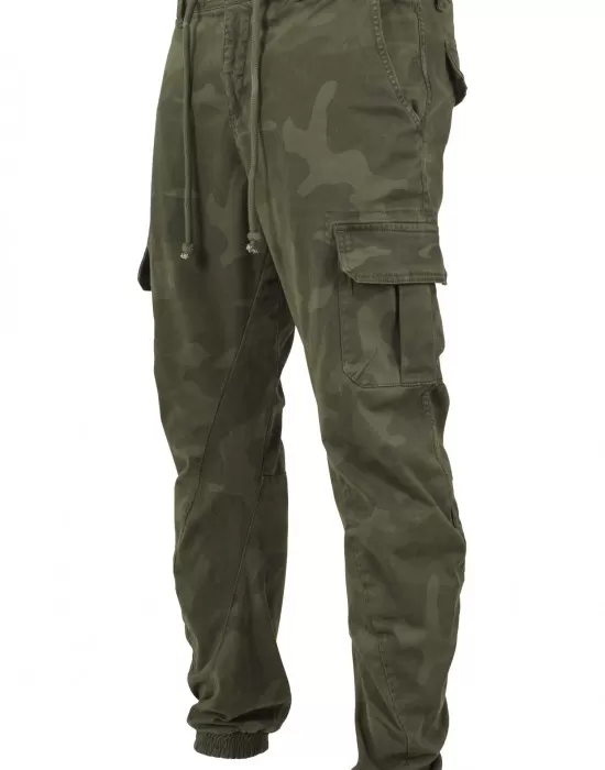 Мъжки камуфлажен карго панталон Urban Classics olive camo, Мъже - Hoodstyle.bg