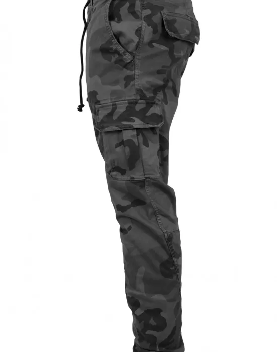 Мъжки камуфлажен карго панталон Urban Classics grey camo, Панталони - Hoodstyle.bg