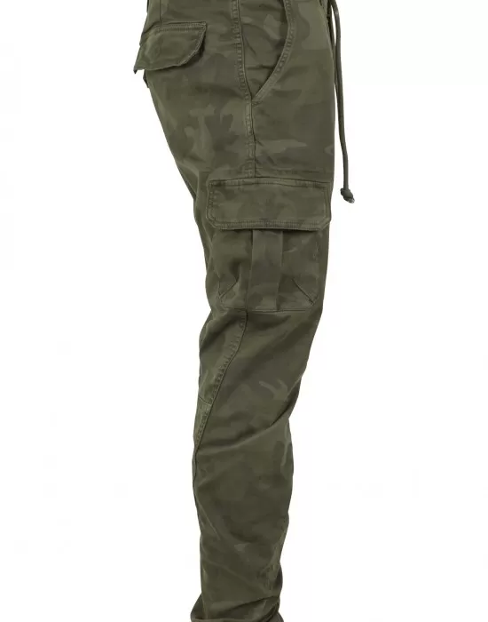 Мъжки камуфлажен карго панталон Urban Classics olive camo, Мъже - Hoodstyle.bg