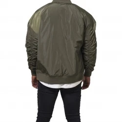 Мъжко яке, тип бомбър Urban Classics Oversized в цвят маслина