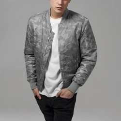 Мъжко яке тип бомбър Urban Classics stone в камуфлаж