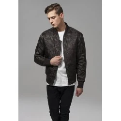 Мъжко камуфлажно яке тип бомбър Urban Classics в цвят тъмна маслина