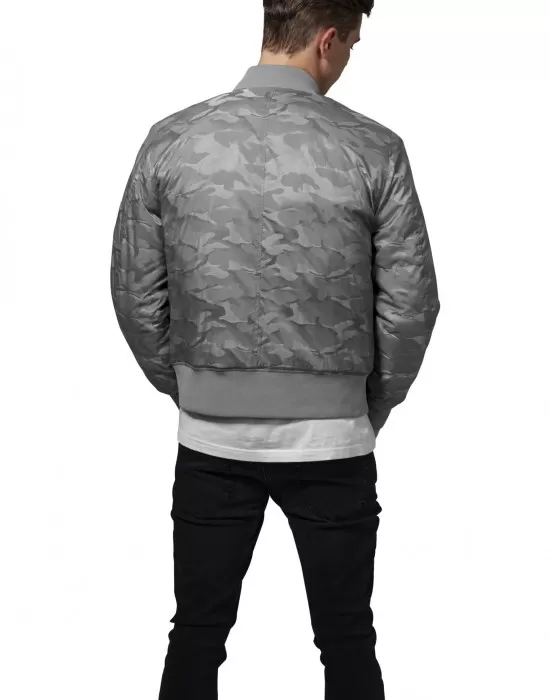Мъжко яке тип бомбър Urban Classics stone в камуфлаж