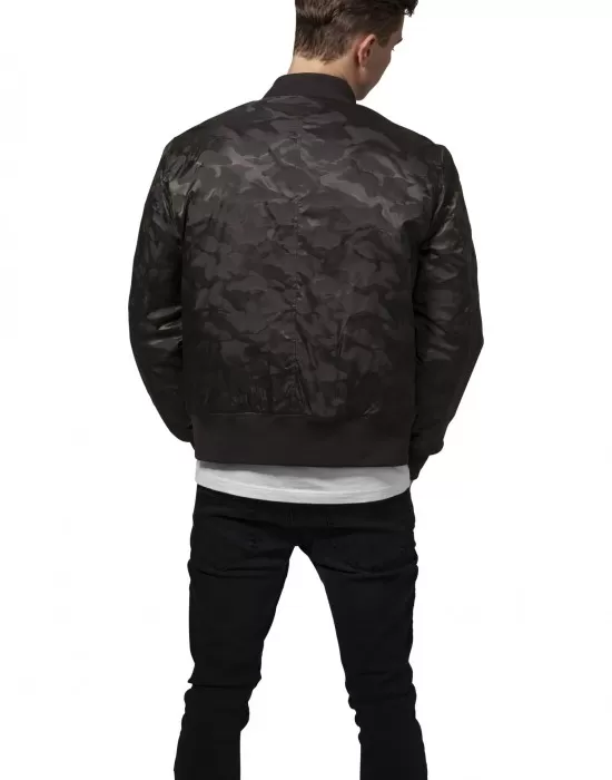 Мъжко камуфлажно яке тип бомбър Urban Classics в цвят тъмна маслина, Бомбъри - Hoodstyle.bg