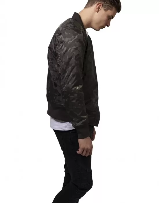 Мъжко камуфлажно яке тип бомбър Urban Classics в цвят тъмна маслина, Бомбъри - Hoodstyle.bg