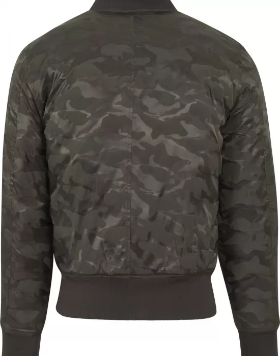 Мъжко камуфлажно яке тип бомбър Urban Classics в цвят тъмна маслина, Бомбъри - Hoodstyle.bg