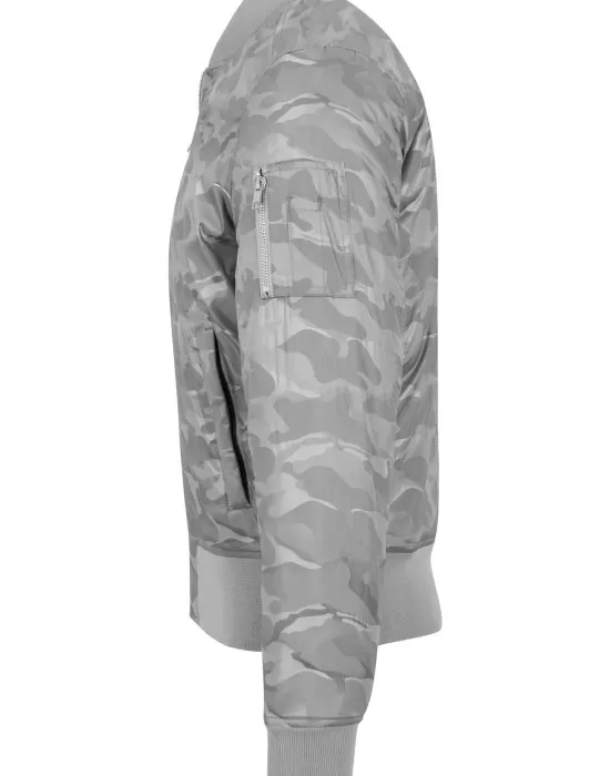 Мъжко яке тип бомбър Urban Classics stone в камуфлаж