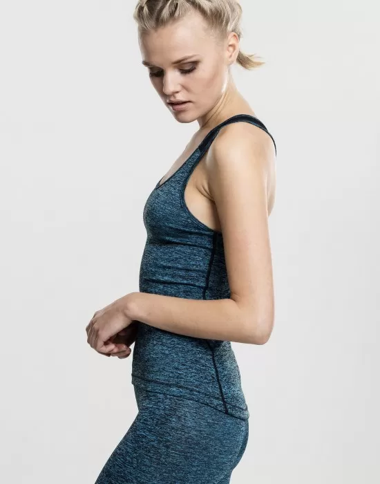 Спортен топ в тюркоаз Urban Classics Active, Топове - Hoodstyle.bg