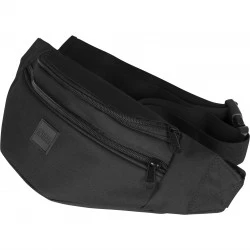 Чанта за рамо в черен цвят URBAN CLASSICS DOUBLE ZIP SHOULDER BAG