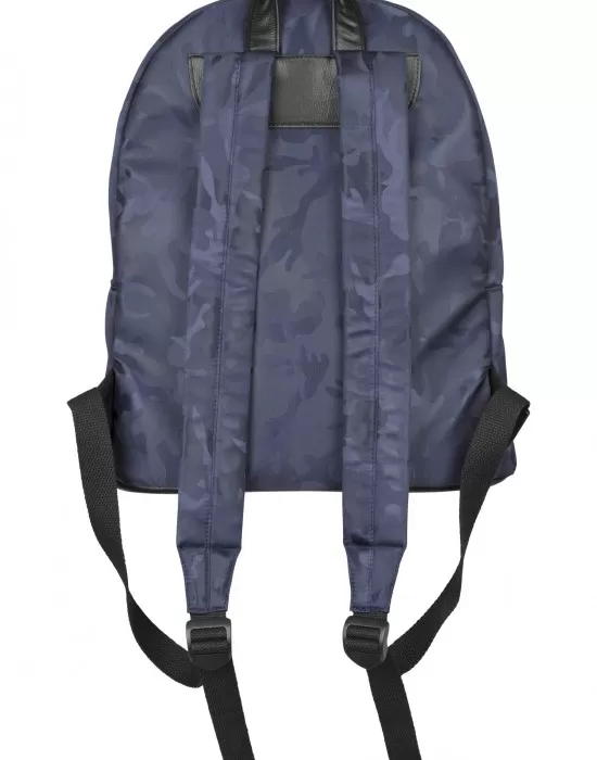 Раница в син камуфлаж URBAN CLASSICS CAMO JACQUARD, Чанти и Раници - Hoodstyle.bg