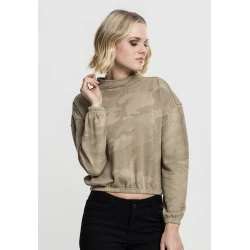 Дамско камуфлажно поло Urban Classics sand camo