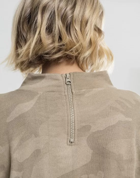 Дамско камуфлажно поло Urban Classics sand camo, Топове - Hoodstyle.bg