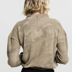 Дамско камуфлажно поло Urban Classics sand camo
