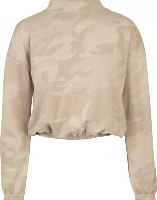 Дамско камуфлажно поло Urban Classics sand camo, Топове - Hoodstyle.bg