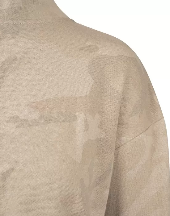 Дамско камуфлажно поло Urban Classics sand camo, Топове - Hoodstyle.bg
