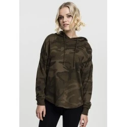 Дамски суичър в камуфлажен цвят Urban Classics Ladies Oversized Camo Hoody