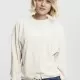 Дамска кадифена блуза в пясъчен цвят Urban Classics Ladies Oversized Velvet Crew sand, Блузи - Hoodstyle.bg