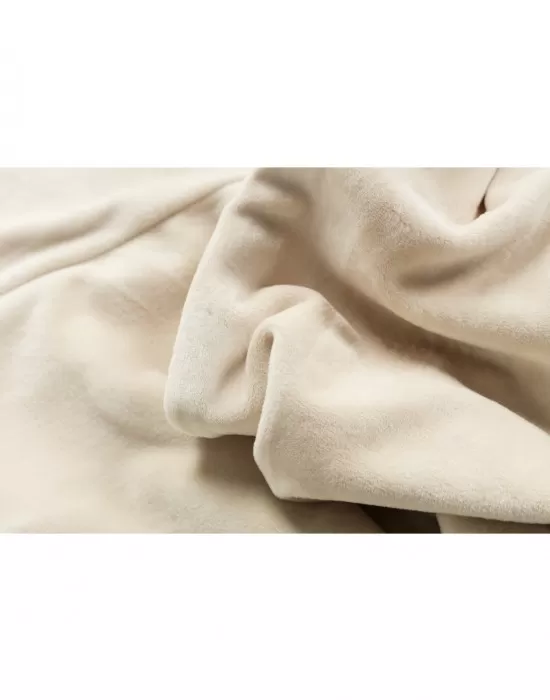 Дамска кадифена блуза в пясъчен цвят Urban Classics Ladies Oversized Velvet Crew sand, Блузи - Hoodstyle.bg