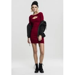 Тъмночервена мини рокля Urban Classics