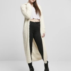 Суичър Ladies Hooded Feather Cardigan whitesand XXL