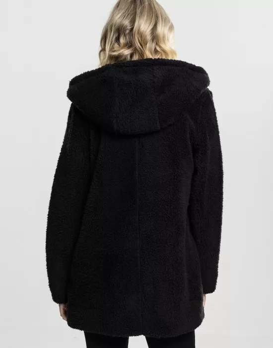 Дамско яке в черно от Urban Classics Ladies Sherpa, Якета - Hoodstyle.bg