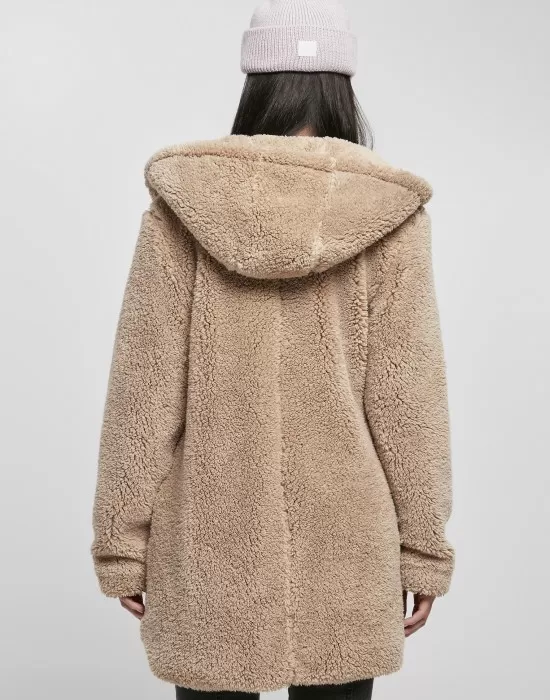 Дамско пухкаво яке в бежов цвят Urban Classics softtaupe, Якета - Hoodstyle.bg